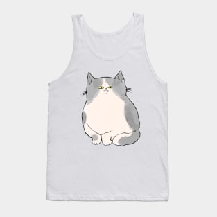 Gray Chonky Cat Tank Top